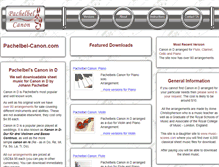 Tablet Screenshot of pachelbel-canon.com